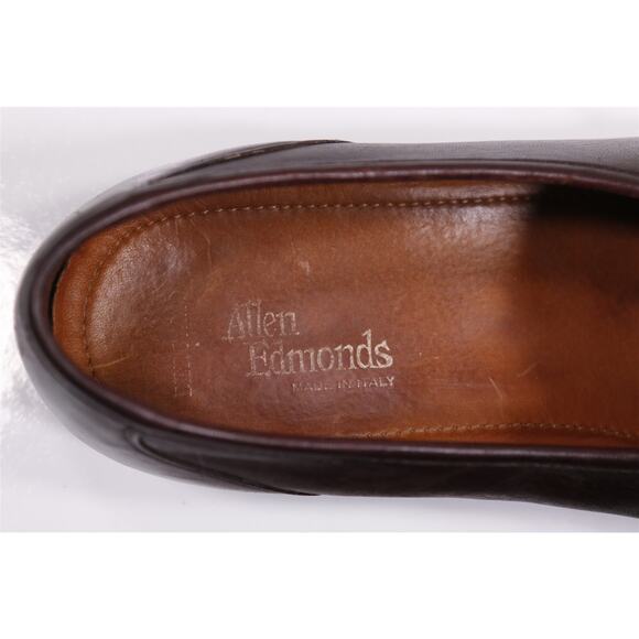 Allen Edmonds Bergamo Brown Penny Loafers Made in Italy 12D - Picture 11 of 12